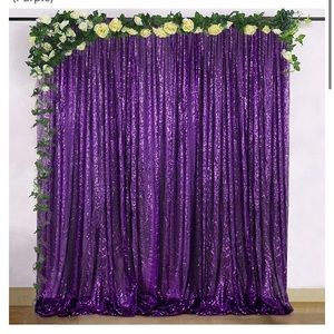 Purple sequins backdrop